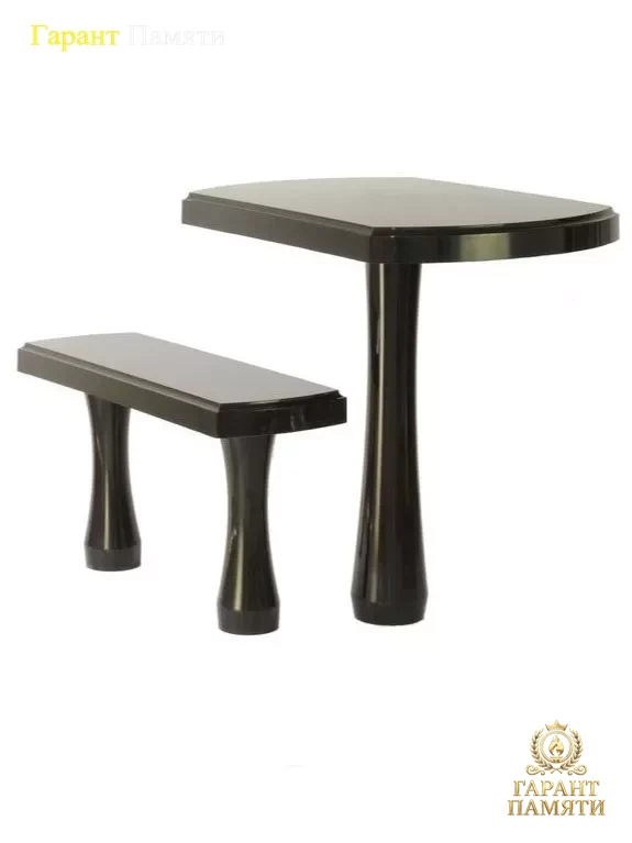 Стол и лавка №4 (гранитополимер)